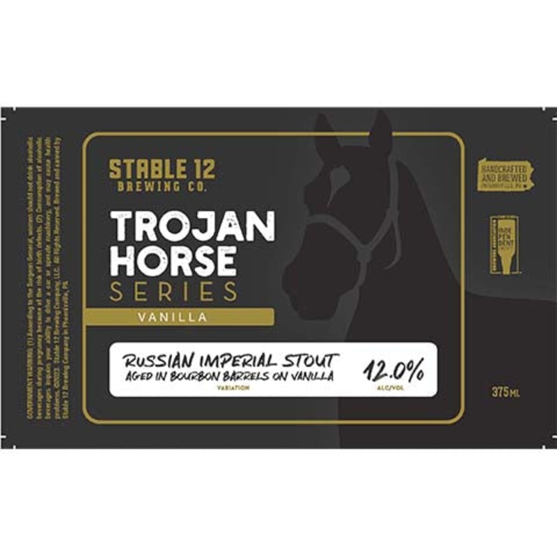 Stable 12 Trojan Horse Series Vanilla Imperial Stout 375ML SINGLE BTL
