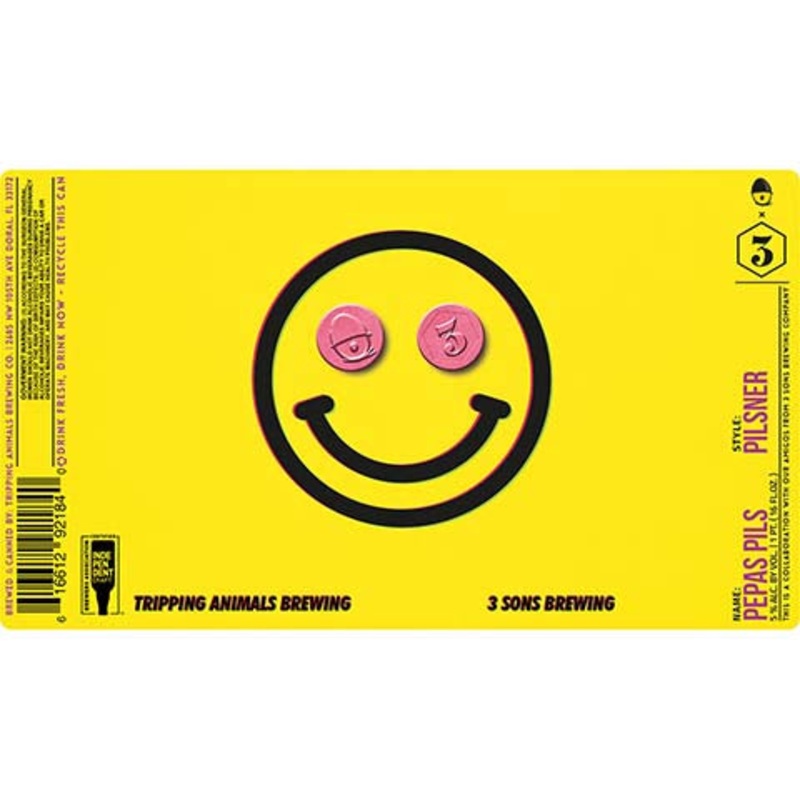 Tripping Animals Pepas Pils 16OZ SINGLE CAN