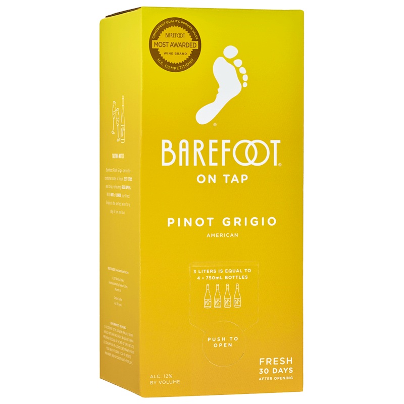 BAREFOOT PINOT GRIGIO 3 L