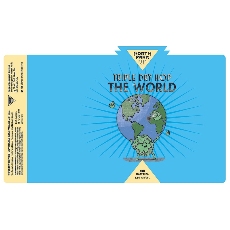 North Park Triple Dry Hop The World Hazy DIPA 16OZ SINGLE CAN