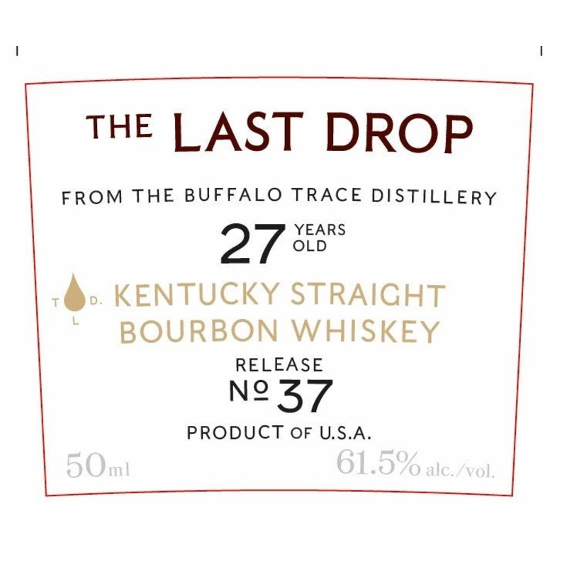 The Last Drop 27 Year-Old Kentucky Straight Bourbon Whiskey Release No. 37 50mL