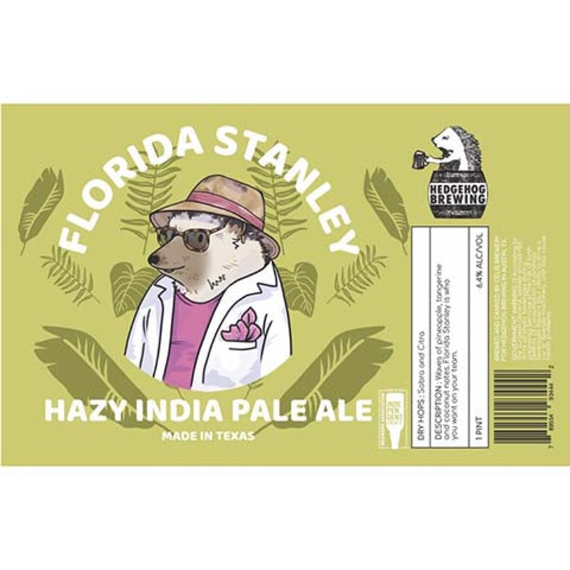 Hedgehog Florida Stanley Hazy IPA 16OZ SINGLE CAN