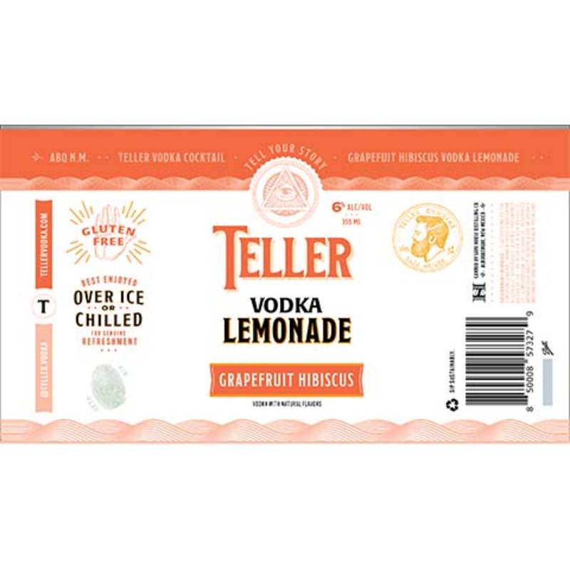 Teller Grapefruit Hibiscus Vodka Lemonade 355ML CAN