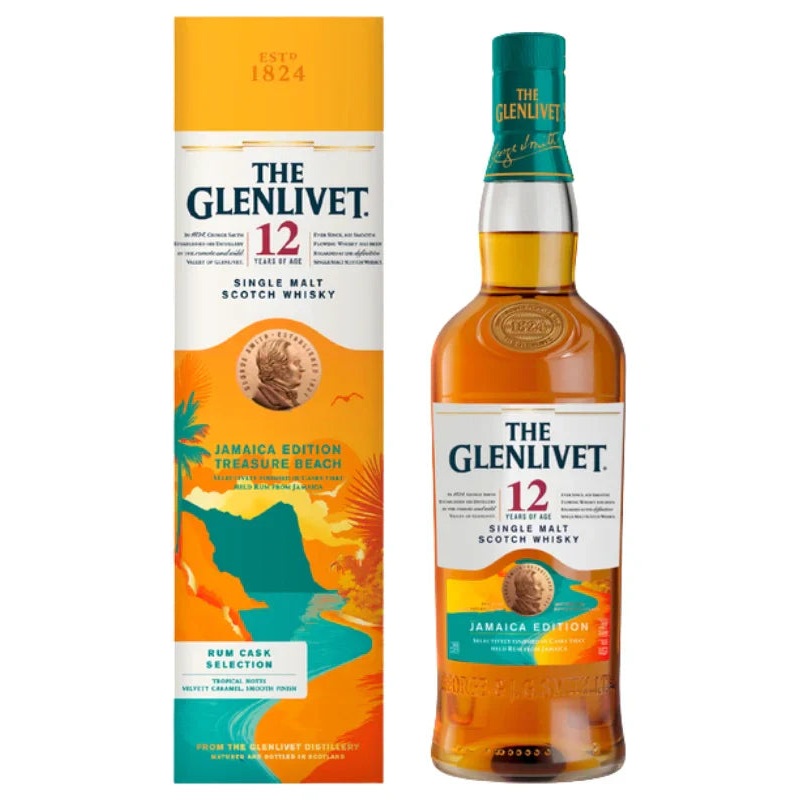 The Glenlivet 12 Year Jamaica Edition Rum Cask Finish Scotch Whisky 750mL