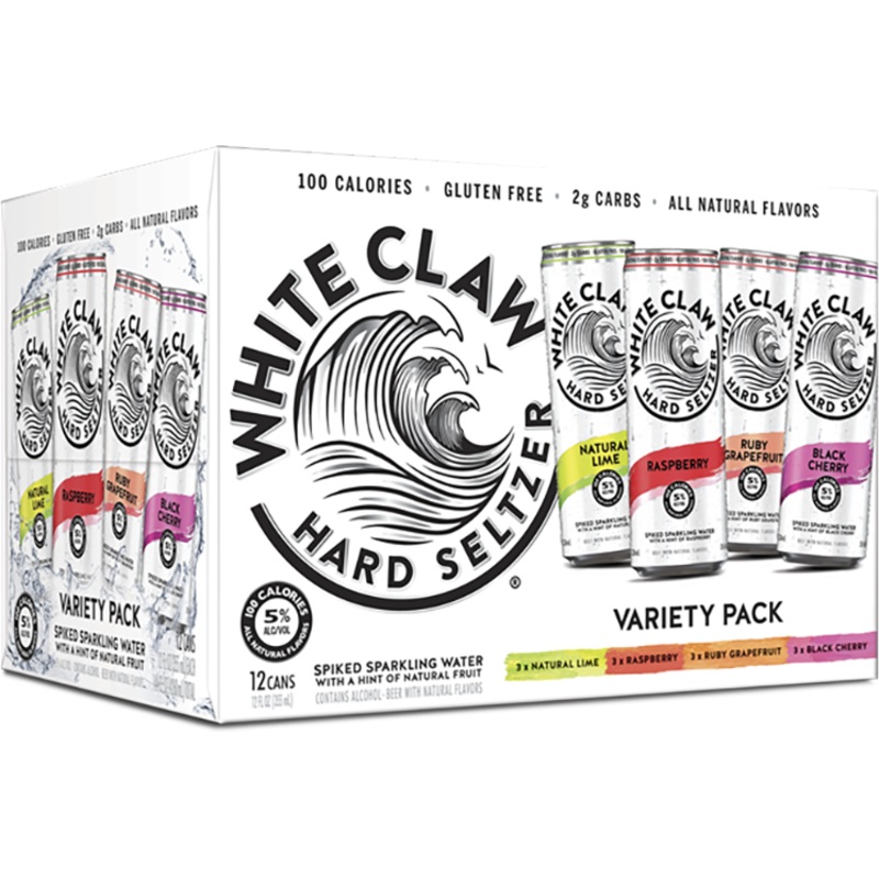 White Claw Hard Seltzer Variety - 12pk Can Pack