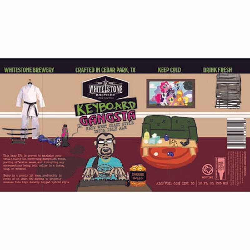 Whitestone Keyboard Gangsta West Coast Style IPA 12OZ SINGLE CAN