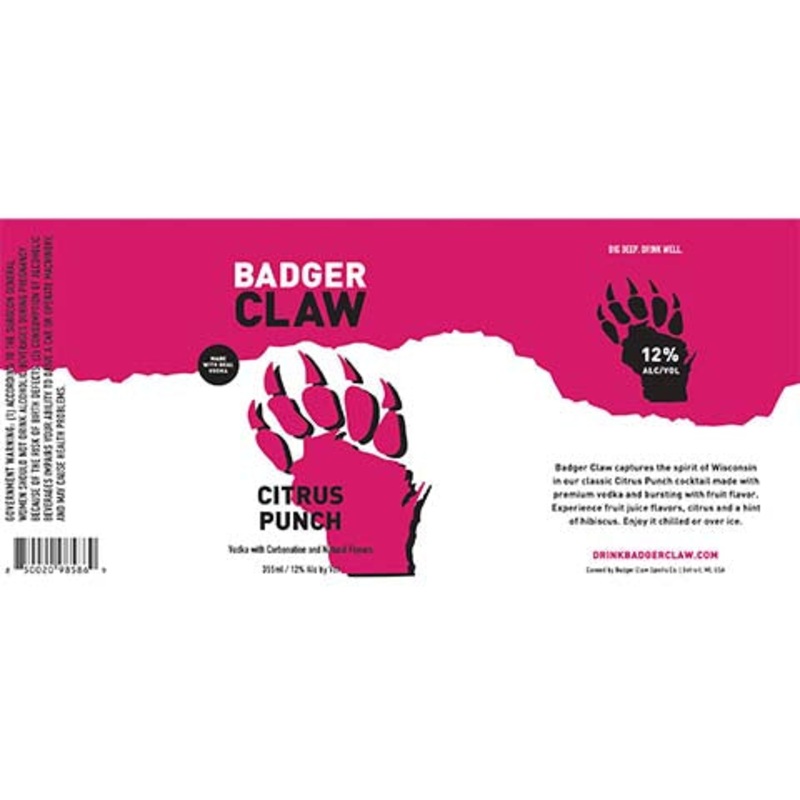 Badger Claw Citrus Punch 12OZ SINGLE CAN