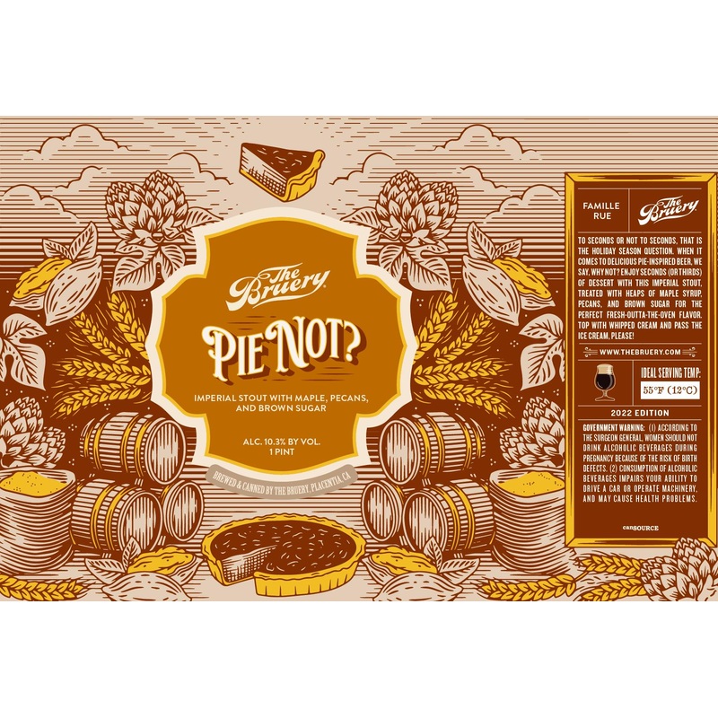 BRUERY PIE NOT MAPLE PECAN IMPERIAL STOUT CANS 16 oz (12)
