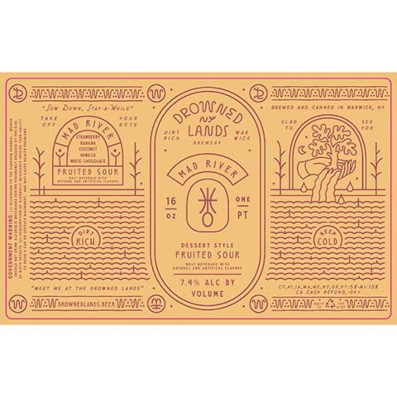Drowned Lands Mad River Fruited Sour 16OZ SINGLE CAN
