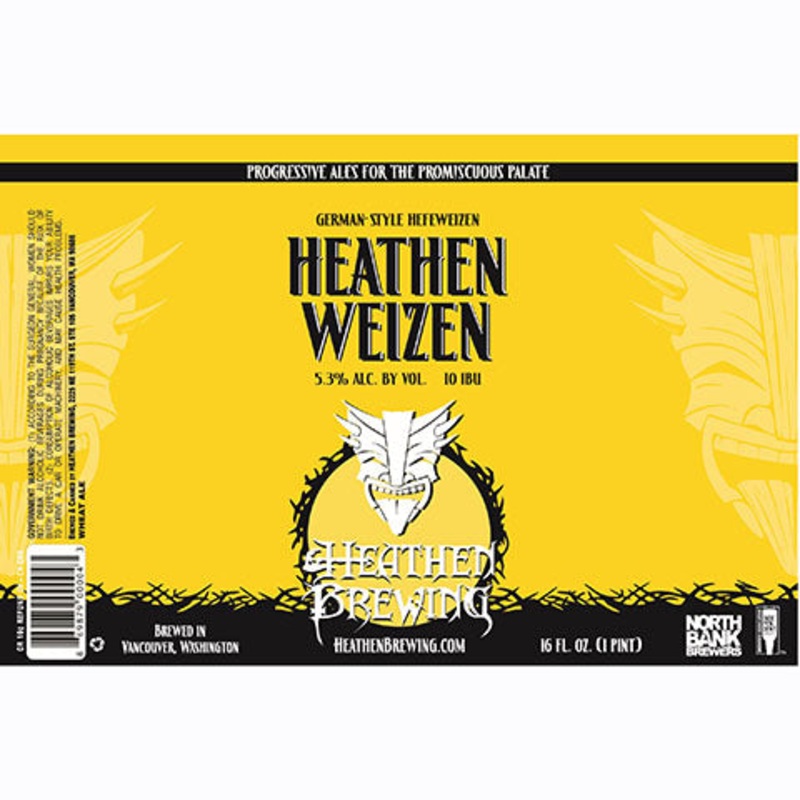 Heathen Weizen German Style Hefeweizen 16OZ SINGLE CAN