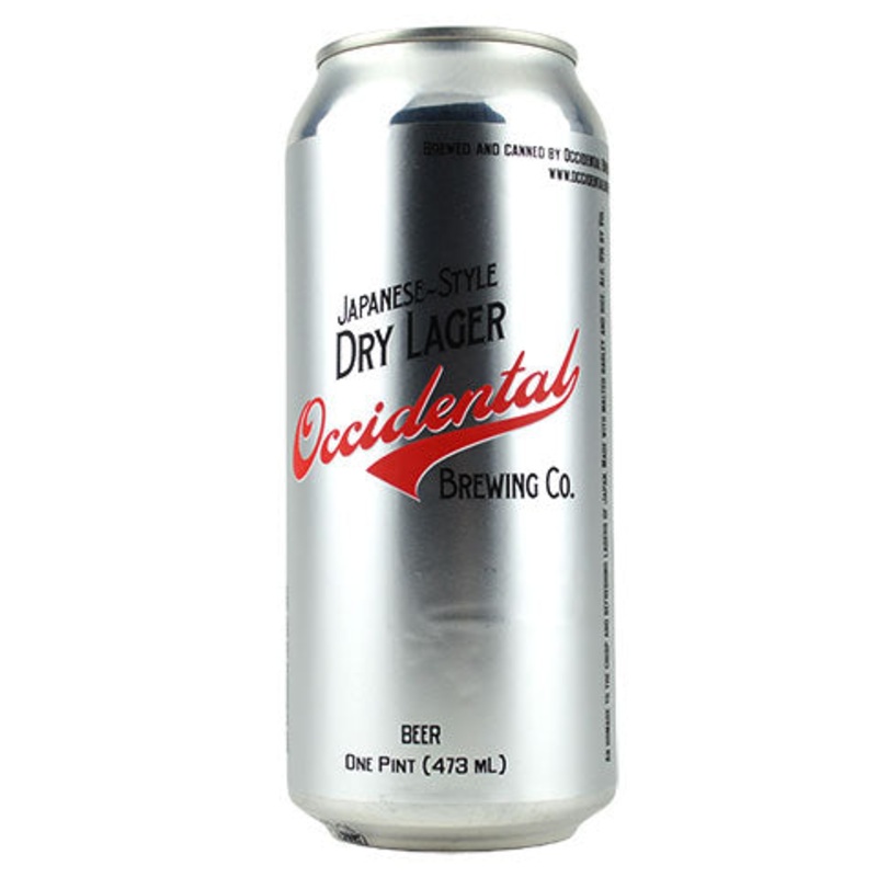 Occidental Japanese-Style Dry Lager 16OZ SINGLE CAN