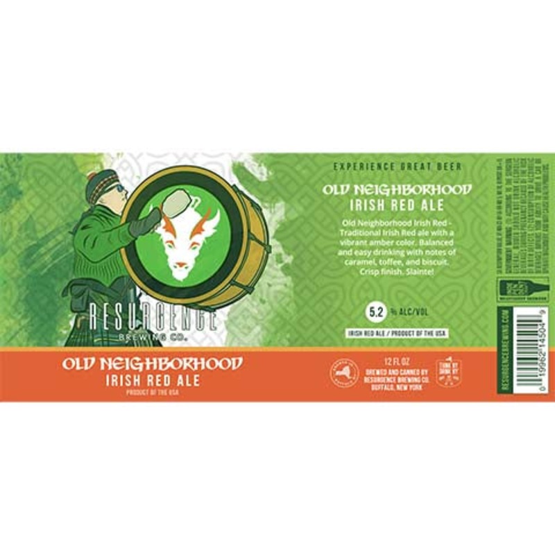 Resurgence Old Neighborhood Irish Red Ale 12OZ SINGLE CAN
