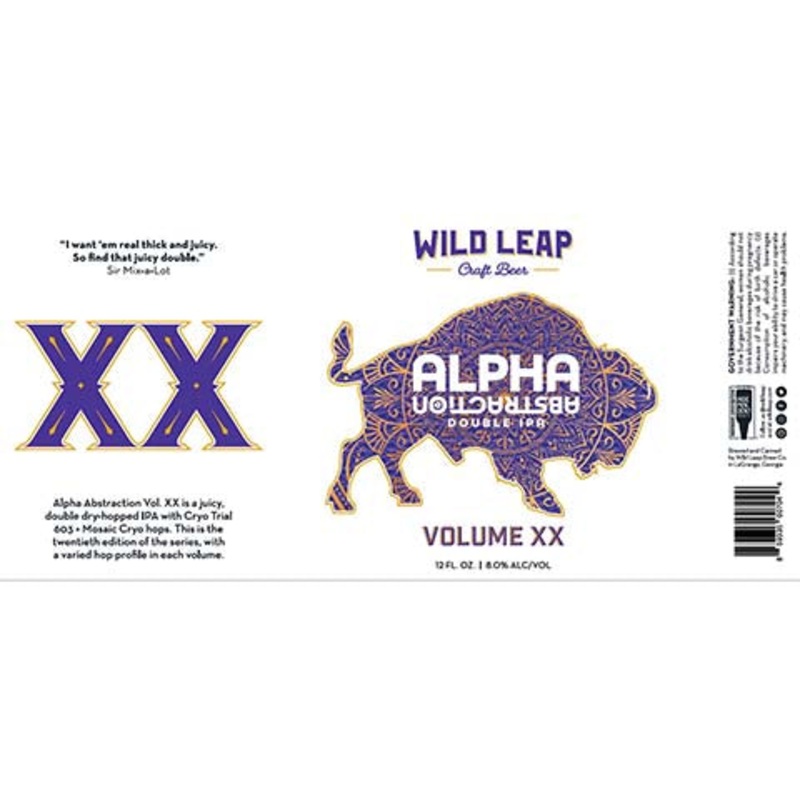 Wild Leap Alpha Abstraction DIPA Volume XX 12OZ SINGLE CAN