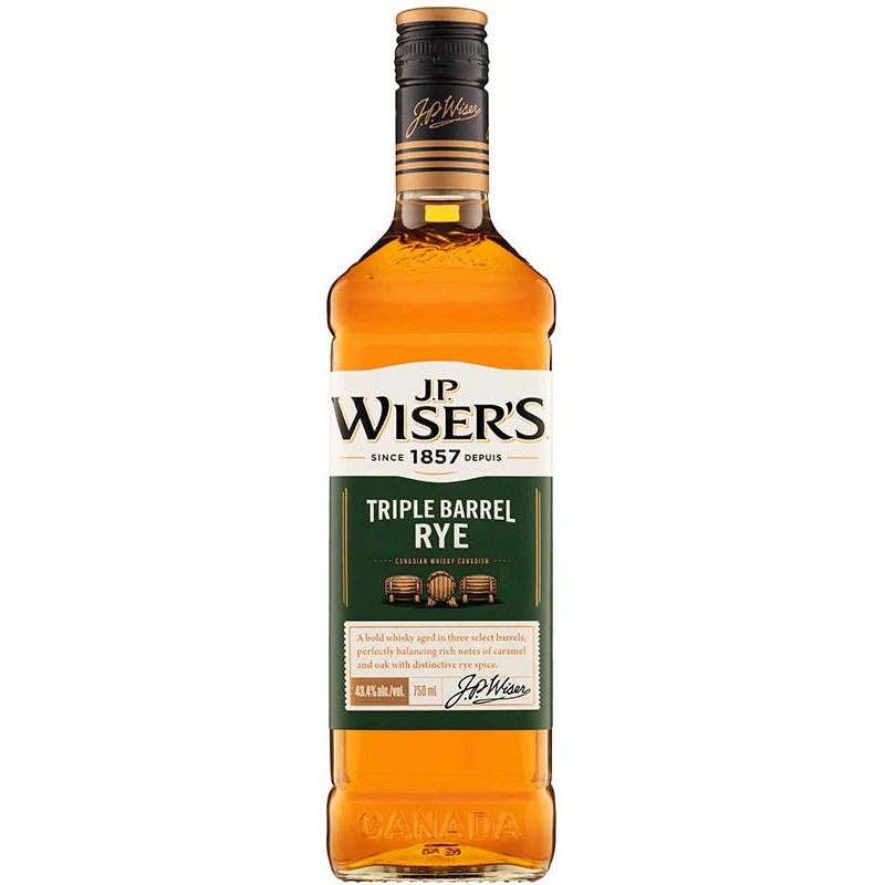 WISERS TRIPLE BARREL RYE CANADIAN 750ML @ Signal Hill [1004759] 750 ml