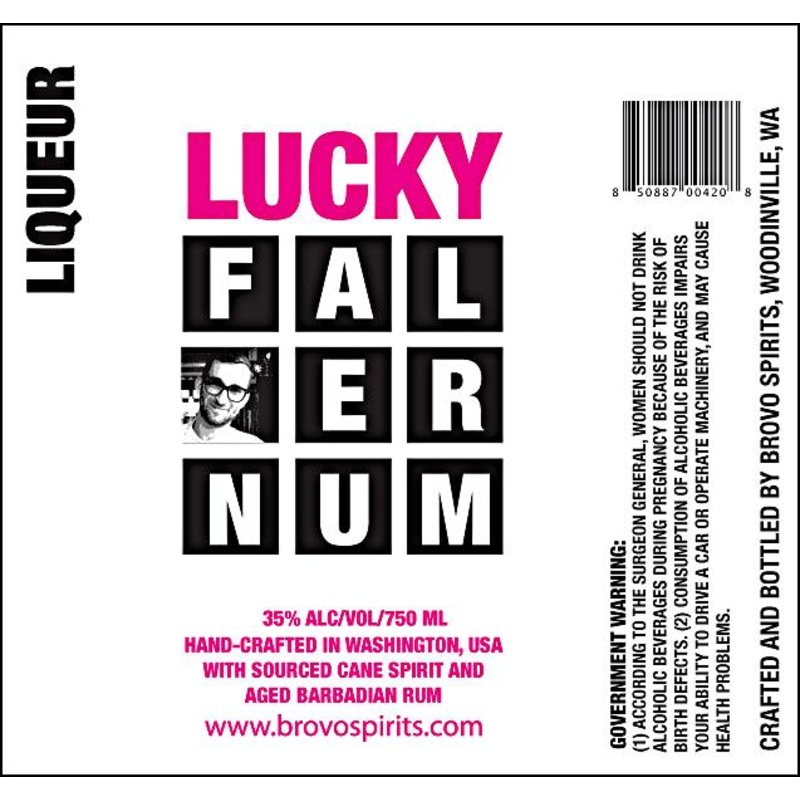 BROVO LUCKY FALERNUM LIQUEUR 750 mL