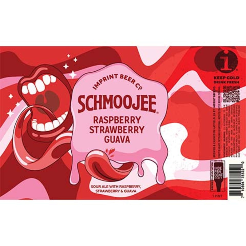 Imprint Schmoojee Raspberry Strawberry Guava Sour Ale 16OZ SINGLE CAN
