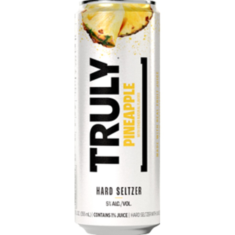 TRULY Pineapple Hard Seltzer (12 - 24oz Cans) 12 - 24oz Cans