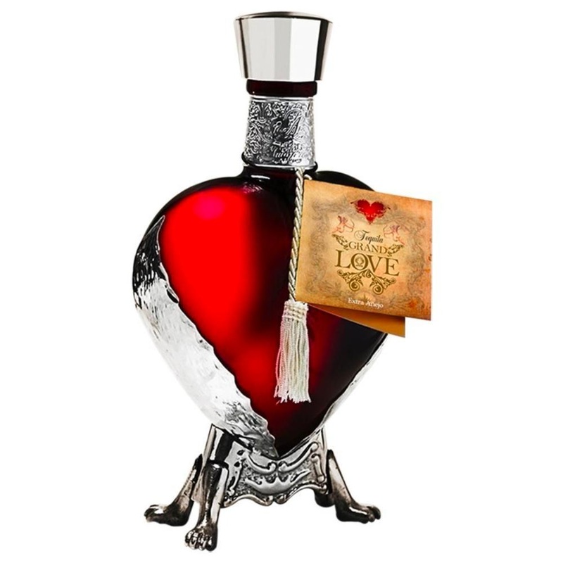Grand Love Red Heart Extra Anejo Tequila