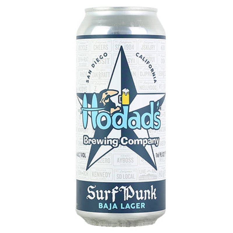 Hodad's Surf Punk Baja Lager 16OZ SINGLE CAN