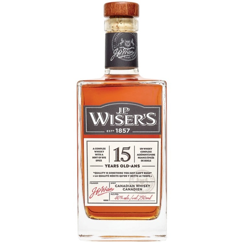 J.P. WISER'S CANADIAN WHISKY 15 YR 80 750ML 750ML