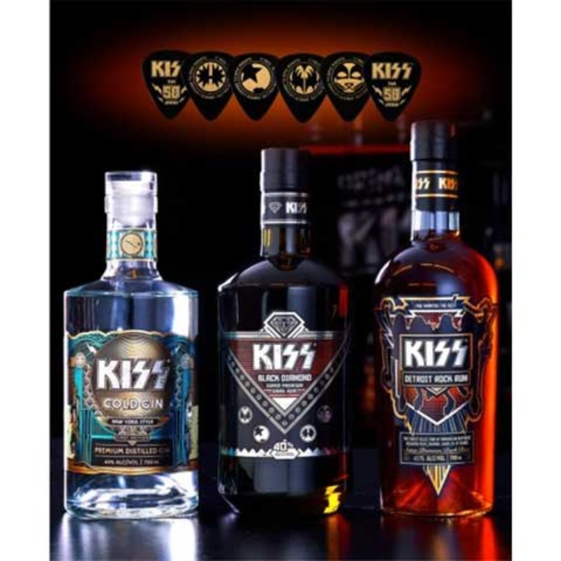 KISS 50th Anniversary Gift Box Set 3PK 700ML BTL