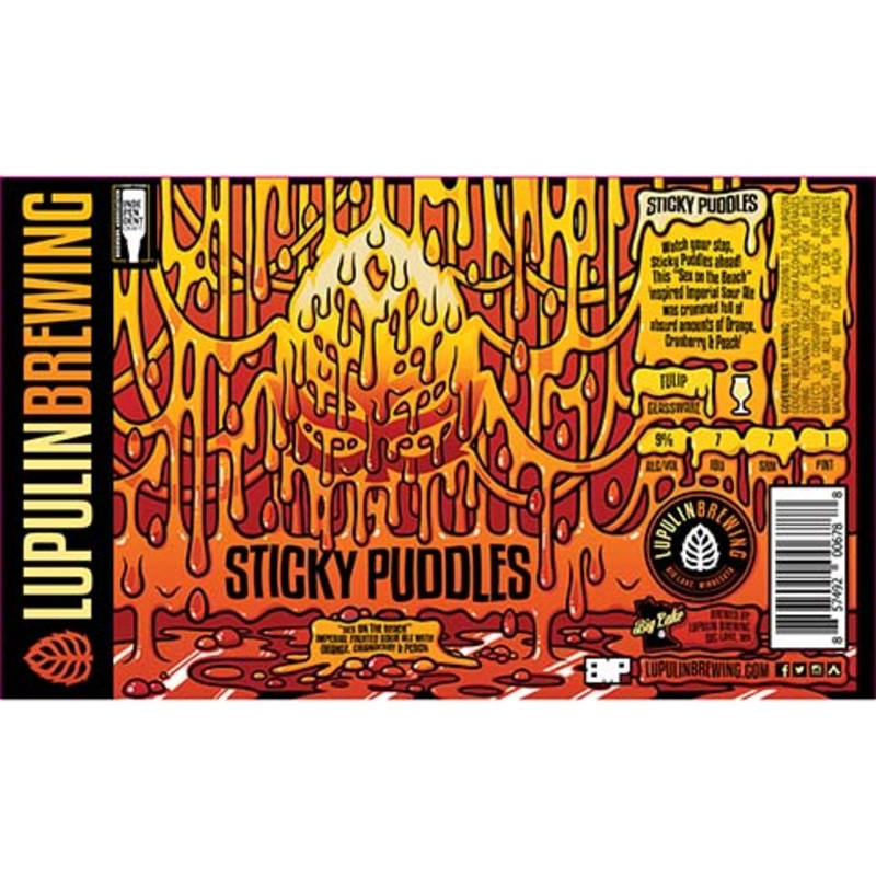 Lupulin Sticky Puddles Sex On The Beach Sour Ale 16OZ SINGLE CAN