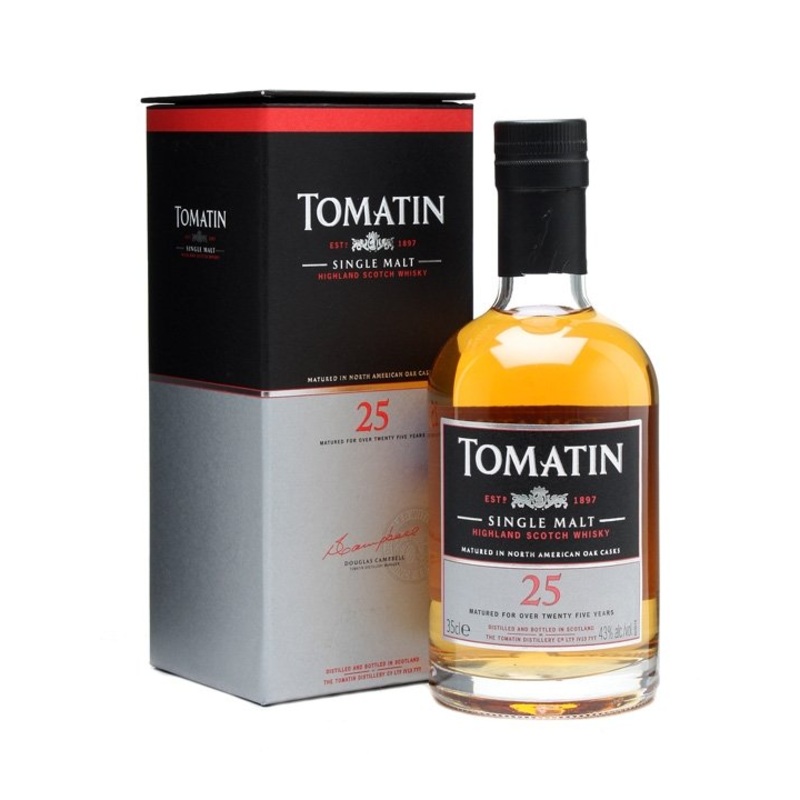 TOMATIN 25 YEAR OLD SINGLE MALT 750 ML