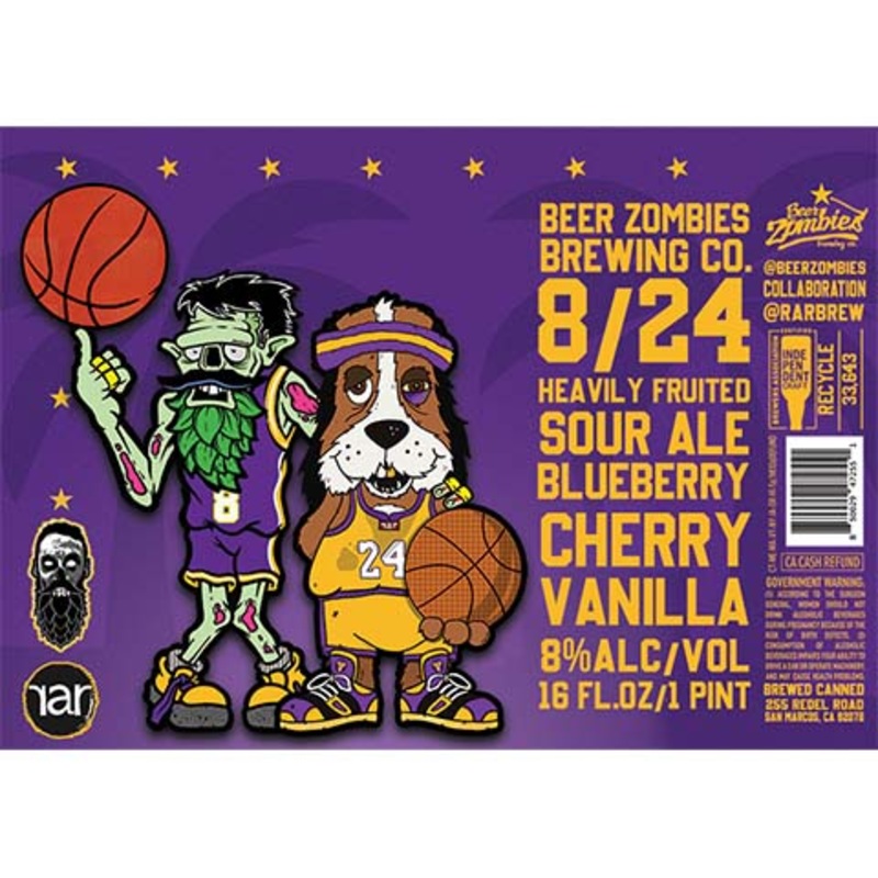 Beer Zombies 8/24 Heavily Fruited Sour 16OZ SINGLE CAN