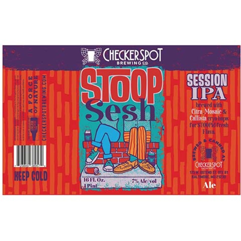 Checkerspot Stoop Sesh Session IPA 16OZ SINGLE CAN