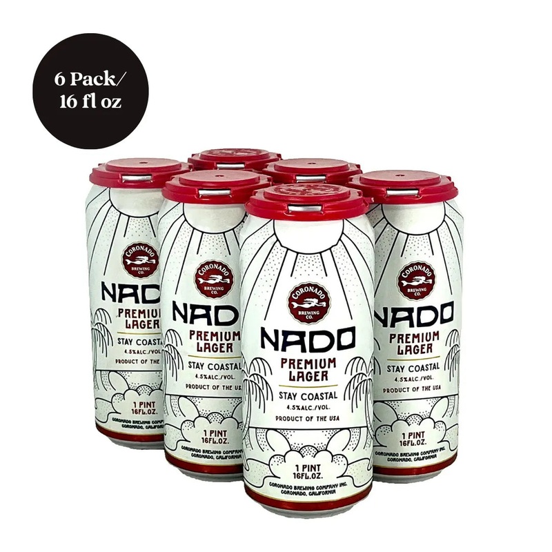Coronado Brewing Nado Premium Lager Beer 6pk 16 fl oz Cans