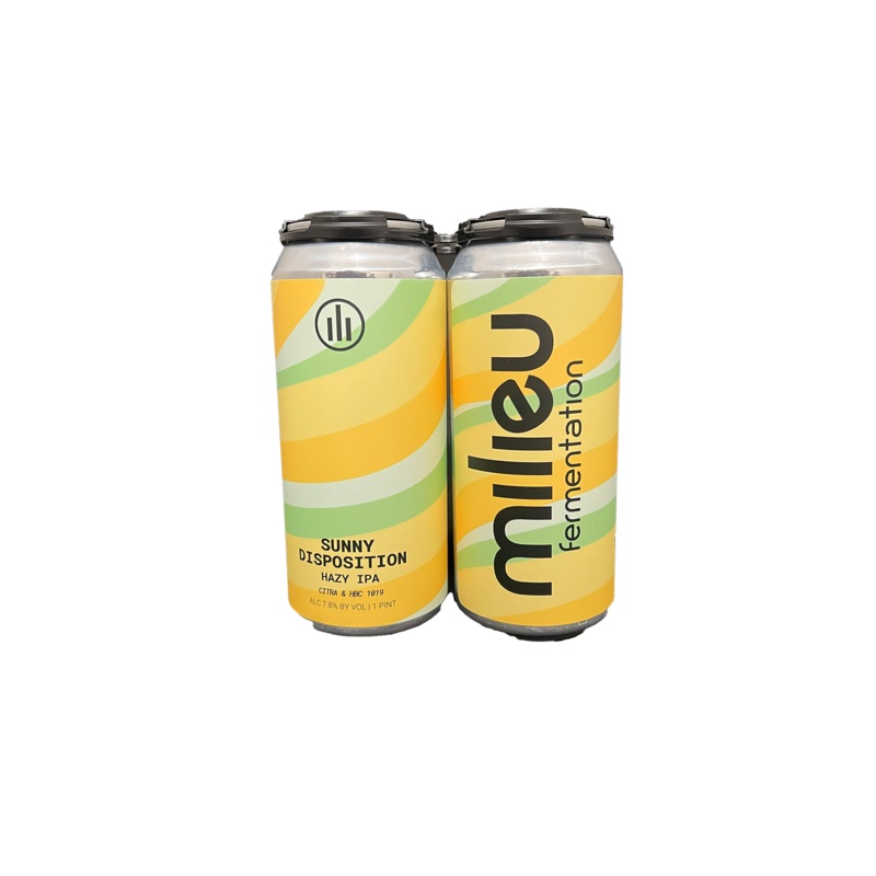 Milieu Sunny Disposition Hazy IPA 4 Pack Cans