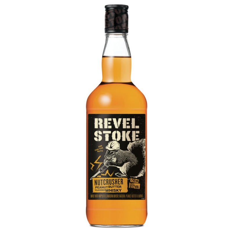 REVEL STOKE PEANUT BUTTER FLAVORED WHISKEY NUTCRUSHER 70 750ML 750ML