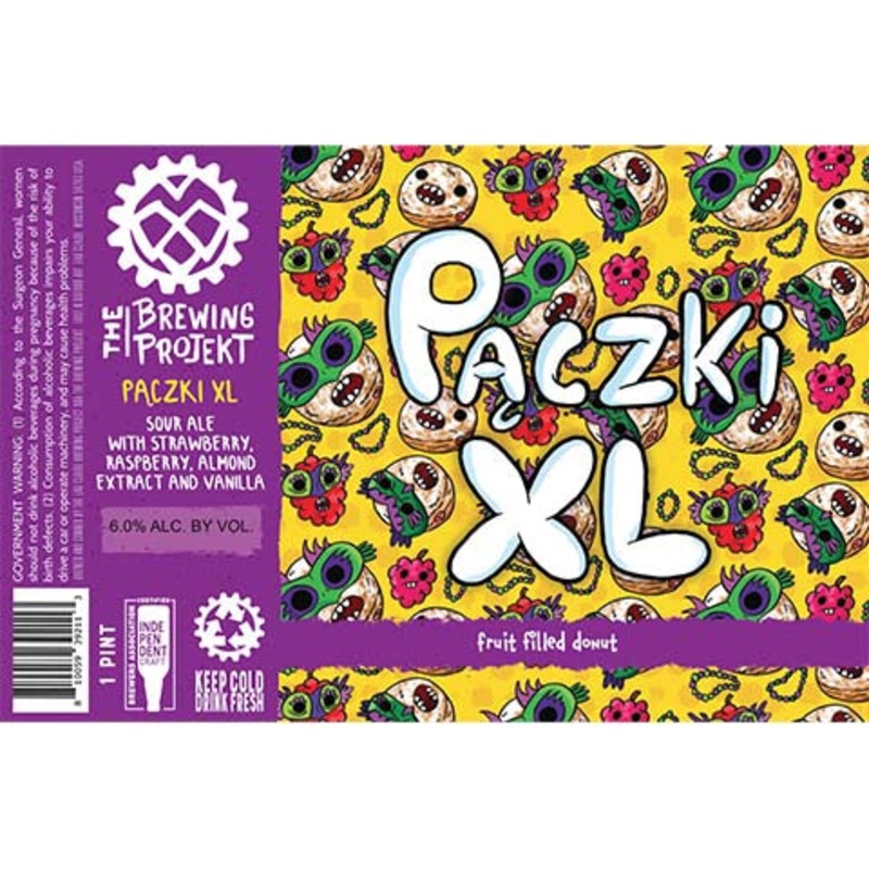 The Brewing Projekt Paczki Fruit Filled Donut XL Sour Ale 16OZ SINGLE CAN