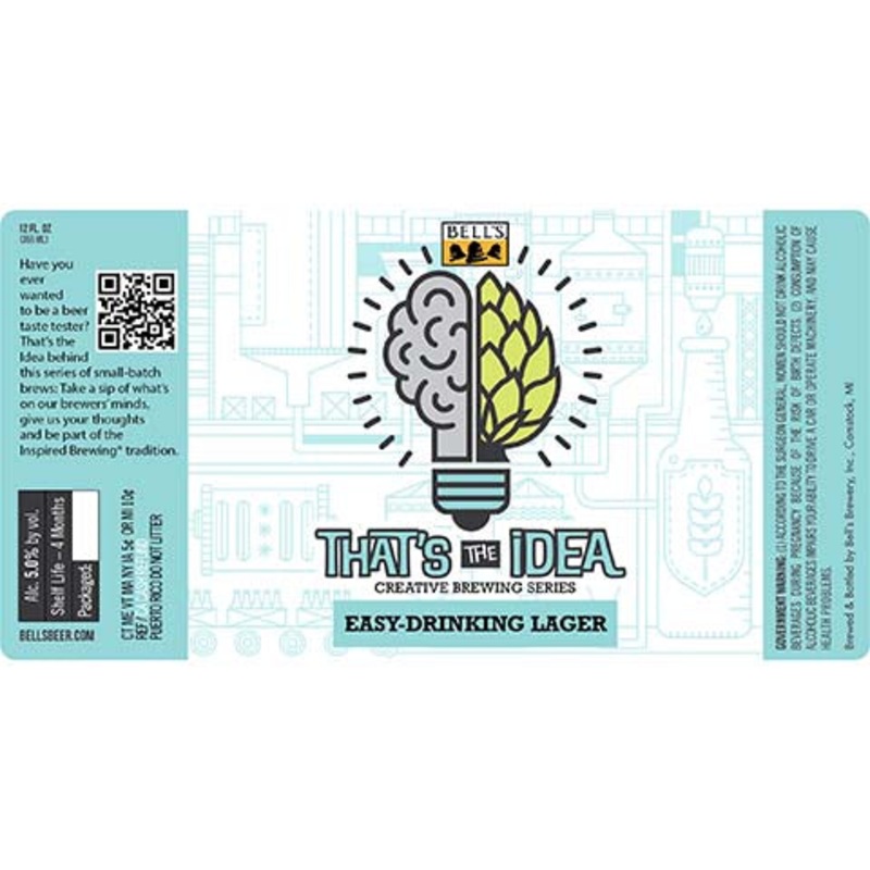Bell's That's The Idea Easy-Drinking Lager 12OZ SINGLE BTL
