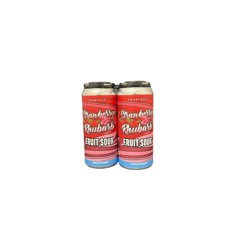 Crabtree Strawberry Rhubarb Sour 4 Pack Cans