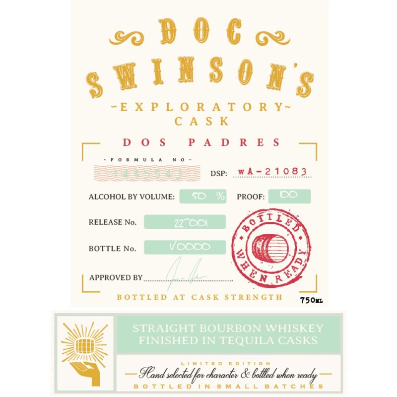 Doc Swinsons Exploratory Cask Dos Padres Straight Bourbon
