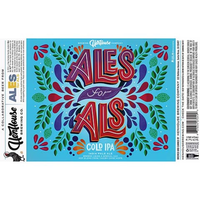 HenHouse Ales for Als Cold IPA 16OZ SINGLE CAN