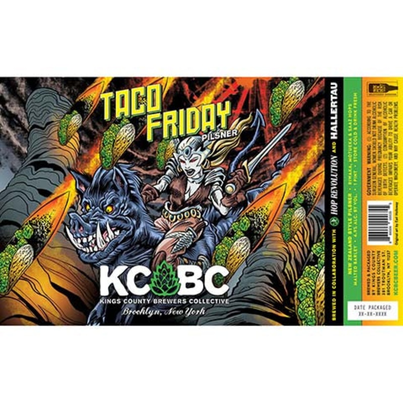 Kings County Brewers Collective Taco Friday Pilsner 16OZ SINGLE CAN
