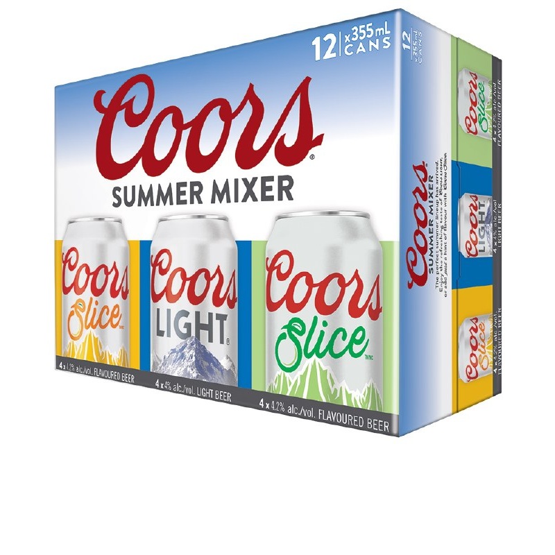 COORS SUMMER MIX 12 CAN 355 ML
