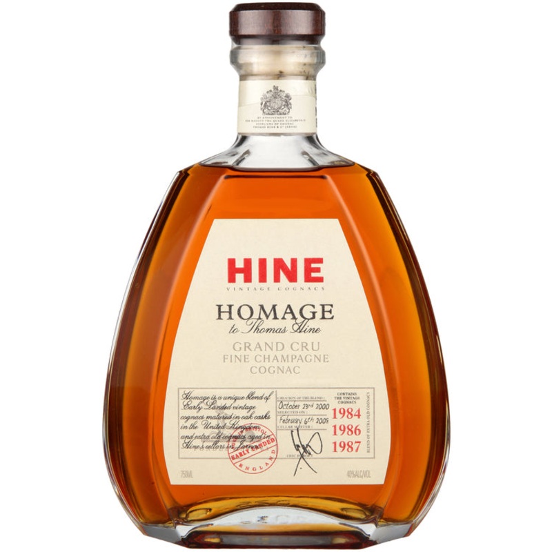 HINE FINE CHAMPAGNE COGNAC HOMAGE 80 750ML 750ML