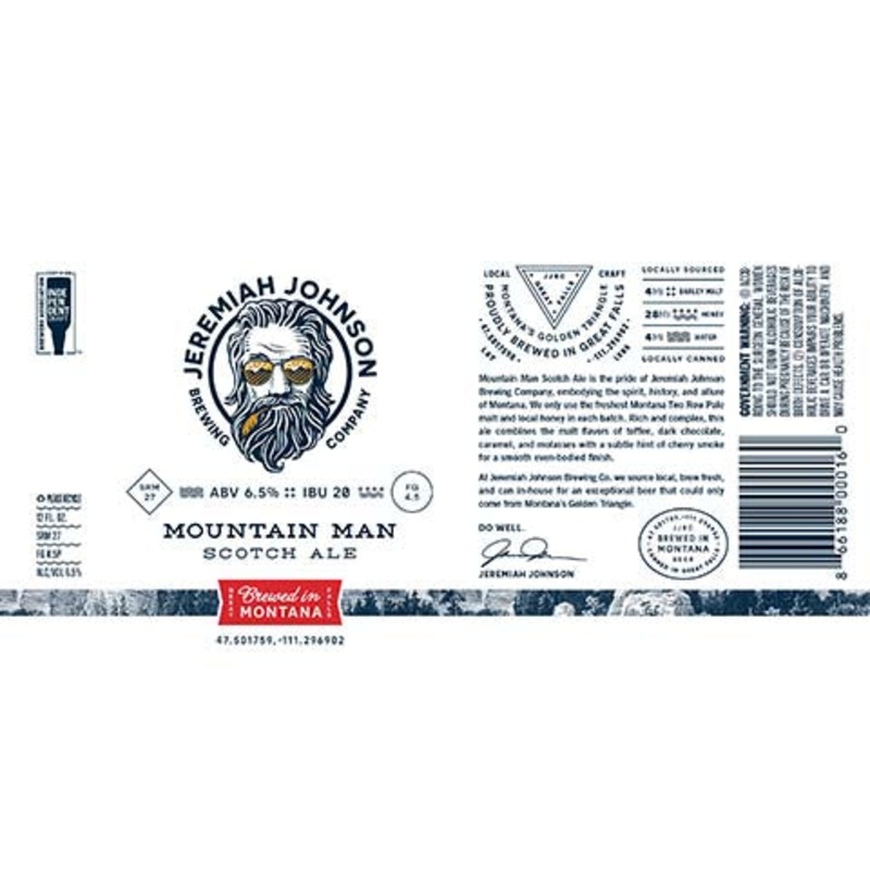 Jeremiah Johnson Mountain Man Scotch Ale 12OZ SINGLE CAN