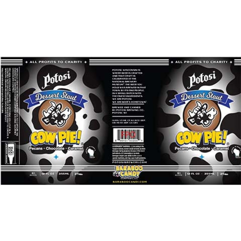 Potosi Cow Pie! Stout 12OZ SINGLE CAN