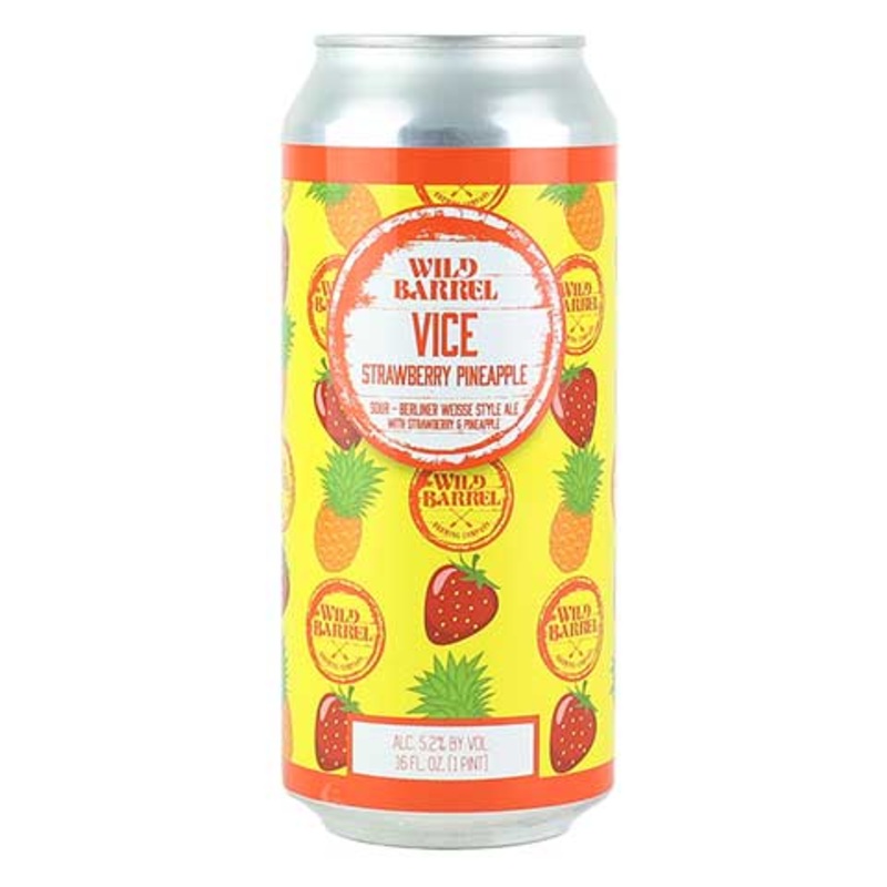 Wild Barrel Vice Strawberry Pineapple 16OZ SINGLE CAN