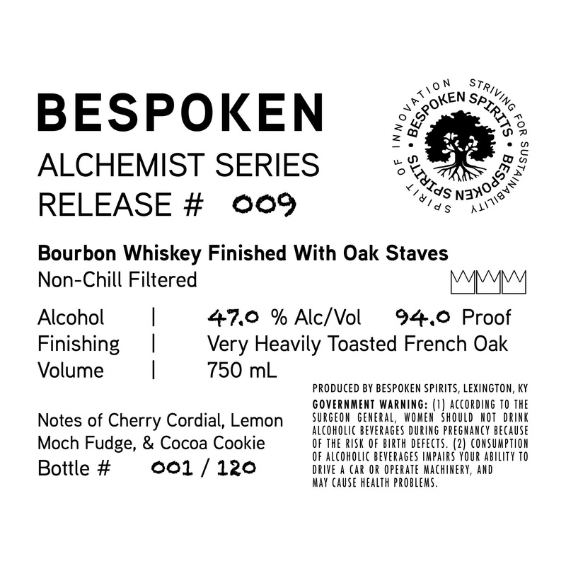 Bespoken Alchemist Series Release #009 Bourbon Whiskey