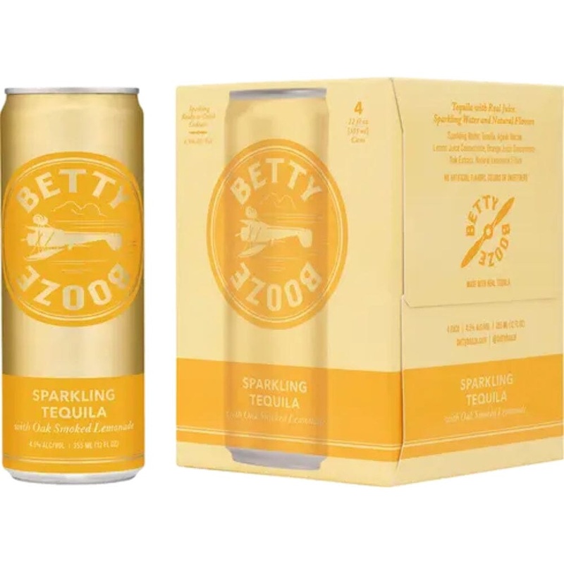 Betty Booze Sparkling Tequila With Smoked Lemonade 4pk