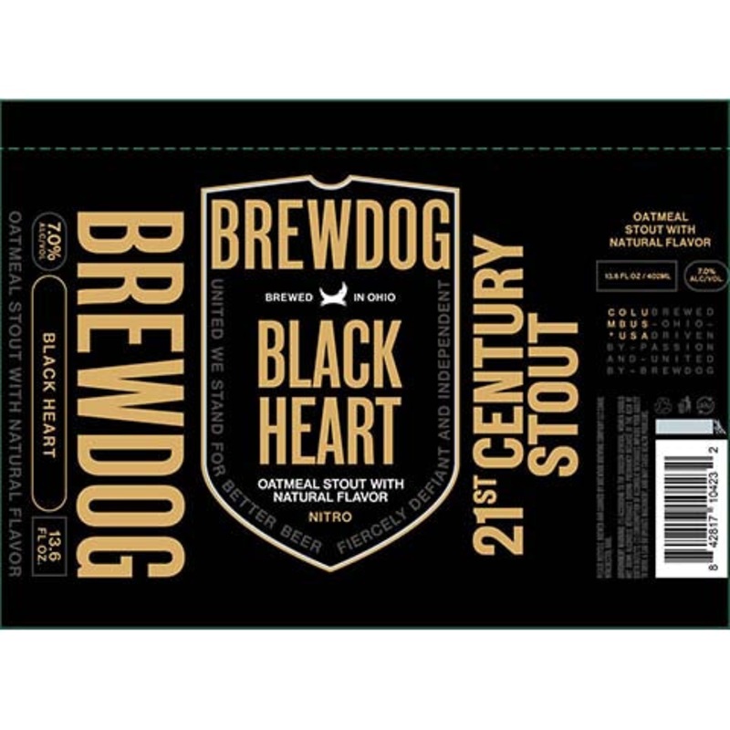 BrewDog Black Heart Stout 400ML SINGLE CAN