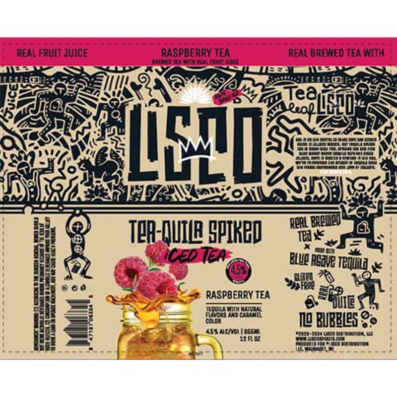 Lisco Raspberry Tea 12OZ SINGLE CAN