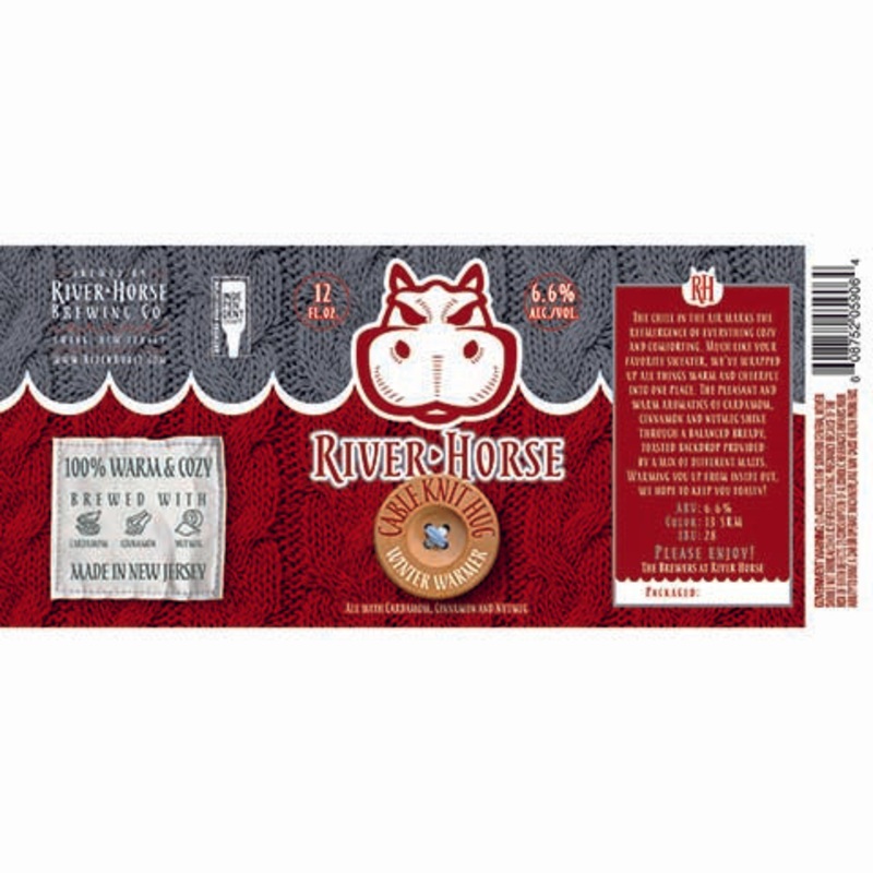 River Horse Cable Knit Hug Winter Warmer Ale 12OZ SINGLE CAN