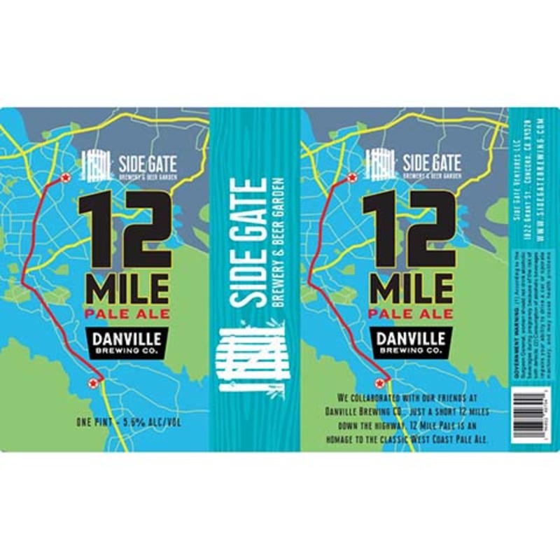 Side Gate 12 Mile Pale Ale 16OZ SINGLE CAN