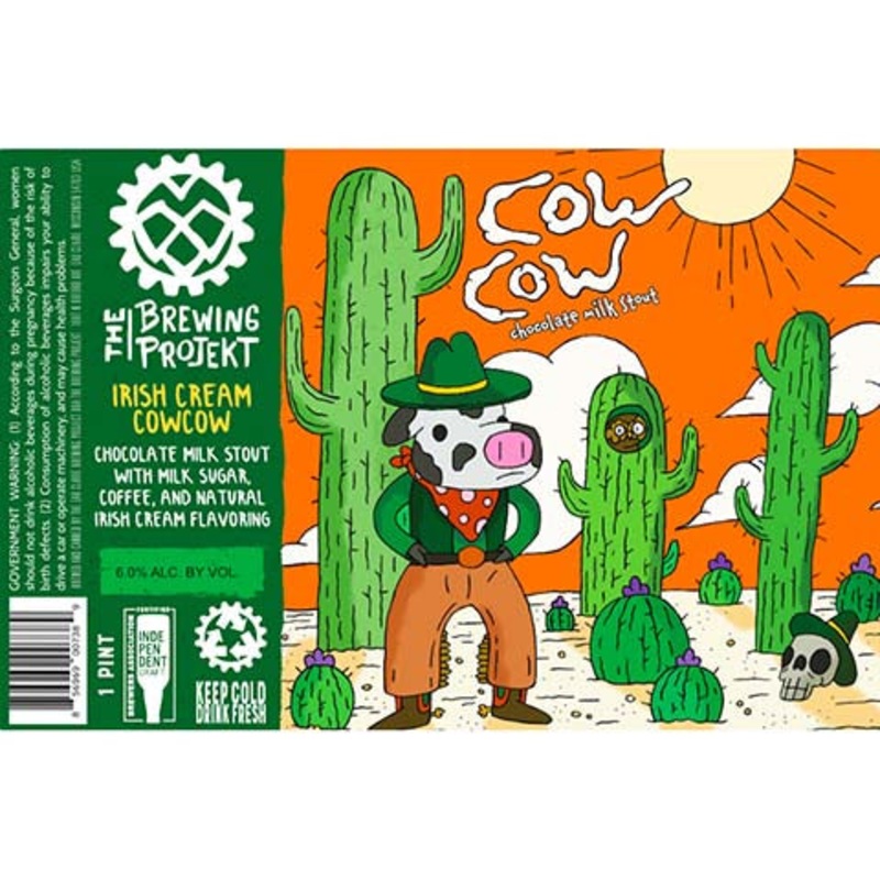 The Brewing Projekt Irish Cream Cowcow Milk Stout 16OZ SINGLE CAN